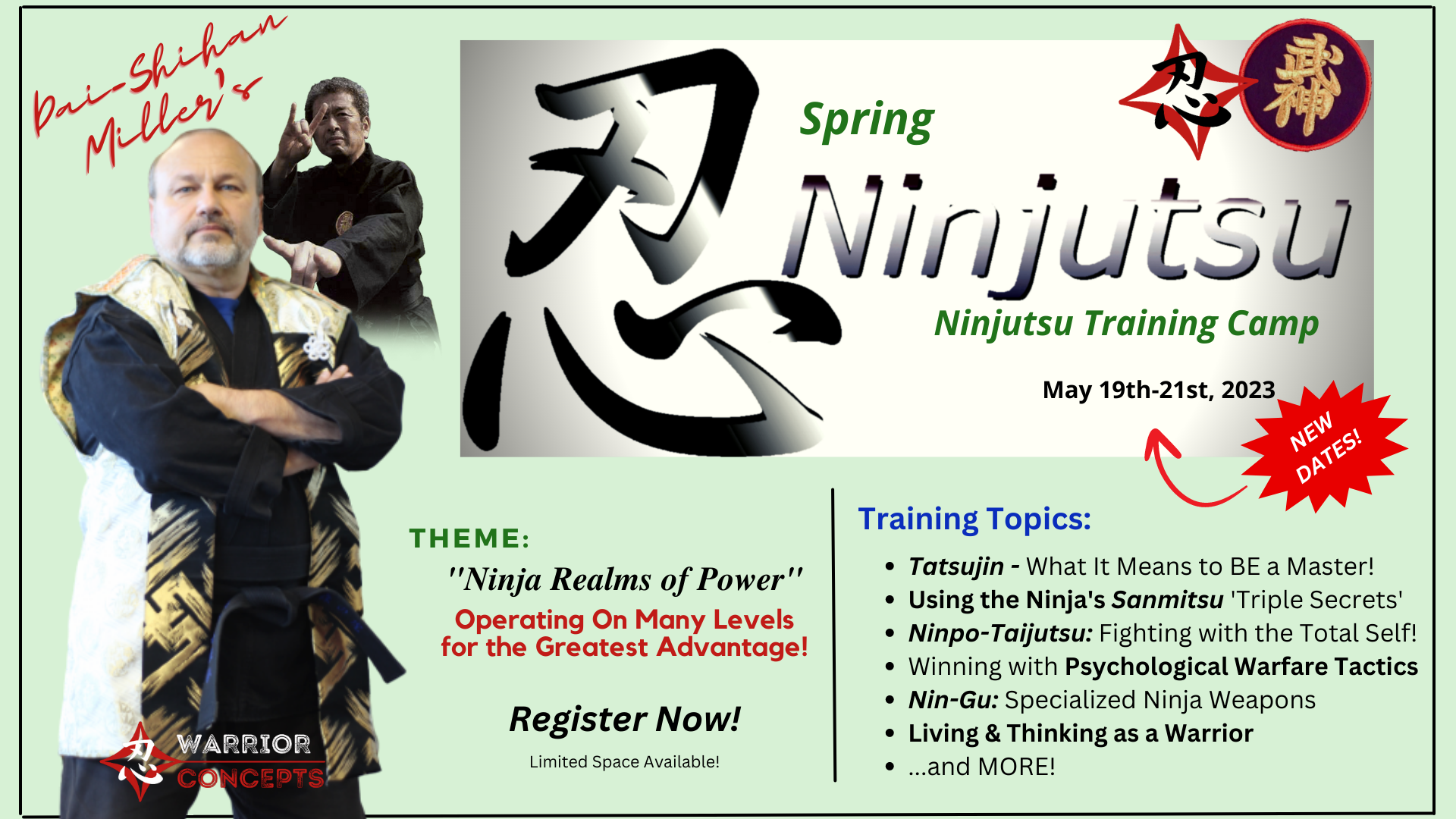 Warrior's Whiteboard Wednesday's Online Ninjutsu Training Series